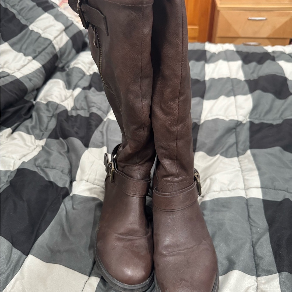 Women's Brown Fur Lined Boots
